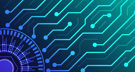 Geomatic technology connection future digital data abstract background. Simple futuristic modern green background. EP.4