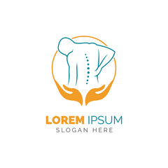 Chiropractic symbol vector icon design illustration template