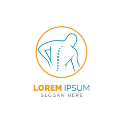 Chiropractic symbol vector icon design illustration template