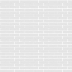 Subway tile pattern. Metro white ceramic bricks background. Vector realistic illustration.