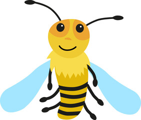 Insect cute bee funny children's character