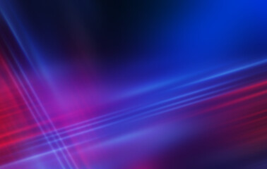 Dark abstract background with neon lines, waves, glow. Empty gradient futuristic banner
