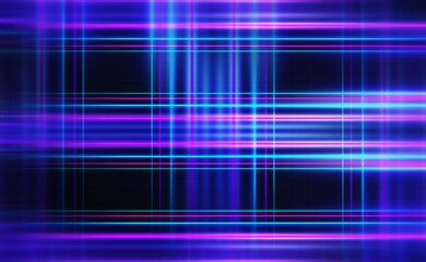 Dark abstract background with neon lines, waves, glow. Empty gradient futuristic banner