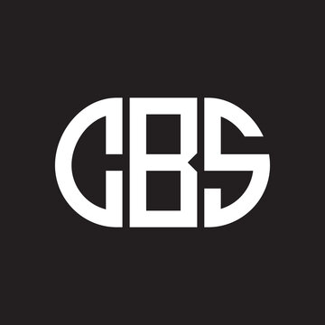 CBS letter logo design on black background. CBS creative initials letter logo concept. CBS letter design.