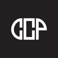CCP letter logo design on black background. CCP creative initials letter logo concept. CCP letter design.
