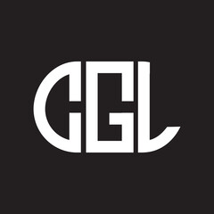CGL letter logo design on black background. CGL creative initials letter logo concept. CGL letter design.