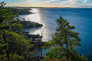 Overlooking lake Vattern from a little mountain