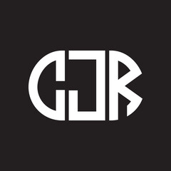 CJR letter logo design on black background. CJR creative initials letter logo concept. CJR letter design.