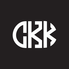 CKK letter logo design on black background. CKK creative initials letter logo concept. CKK letter design.