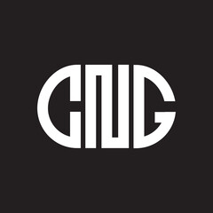 CNG letter logo design on black background. CNG creative initials letter logo concept. CNG letter design.
