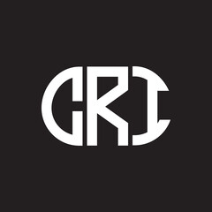CRJ letter logo design on black background. CRJ creative initials letter logo concept. CRJ letter design.