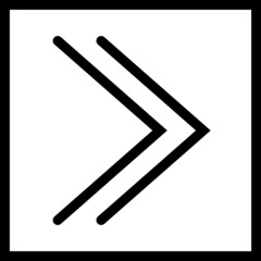 Linear Arrow icon. Arrow vector collection. Black directional arrow flat style isolated on white background. Vector illustration. Modern simple arrows.
