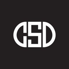CSO letter logo design on black background. CSO creative initials letter logo concept. CSO letter design.