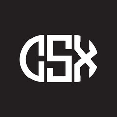 Obraz premium CSY letter logo design on black background. CSY creative initials letter logo concept. CSY letter design.