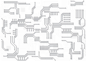 Obraz premium Circuit technology background with hi-tech digital