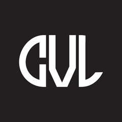CVL letter logo design on black background. CVL creative initials letter logo concept. CVL letter design.