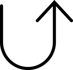 Linear Arrow icon. Arrow vector collection.  Black directional arrow flat style isolated on white background. Vector illustration. Modern simple arrows.