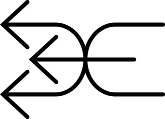 Linear Arrow icon. Arrow vector collection.  Black directional arrow flat style isolated on white background. Vector illustration. Modern simple arrows.