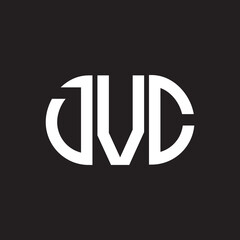 DVC letter logo design on black background. DVC creative initials letter logo concept. DVC letter design.