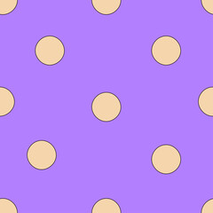 Seamless polka dot pattern. For packaging, textiles, wallpaper, website.