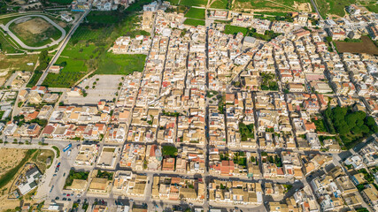 Fototapeta premium Aerial View of Donnalucata, Scicli, Ragusa, Sicily, Italy, Europe