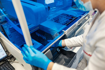 Microbiology and modern technology in lab. 