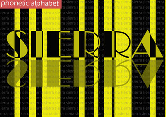 S (sierra) wallpaper background phonetic alphabet design for decoration	 - obrazy, fototapety, plakaty