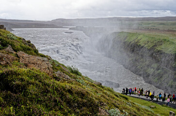 Iceland - Golden Circle - Gullfoss Golden Falls