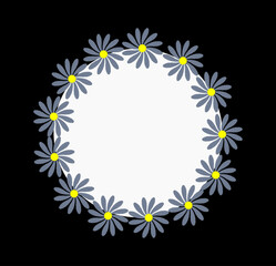 Fototapeta premium frame with flowers
