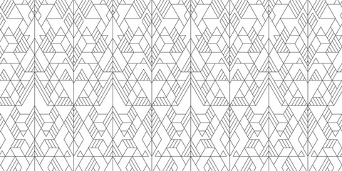 Geometric white background.Outline line drawing.Line art.Vector illustration.