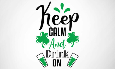 Keep Calm And Drink on SVG cut file