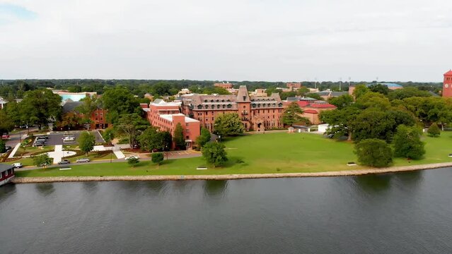 Hampton University, Aerial View, Virginia, Hampton River