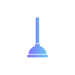 Plunger vector icon with gradient