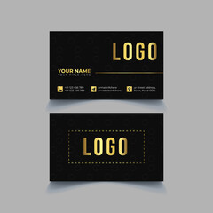 Unique luxury business card design template vector  