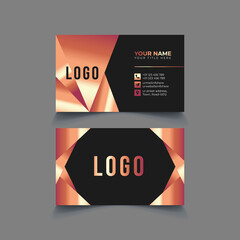 Unique luxury business card design template vector  