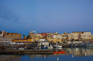 Termoli - Molise - View of the ancient village with its houses overlooking the port