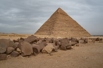 Pyramid of Khafre (also read as Khafra, Khefren) or of Chephren is the second-tallest and...