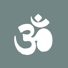 Hindu cast om symbol art