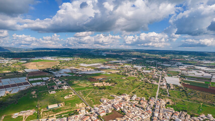 Aerial View of Donnalucata, Scicli, Ragusa, Sicily, Italy, Europe