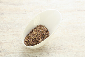 Zira seeds in the bowl