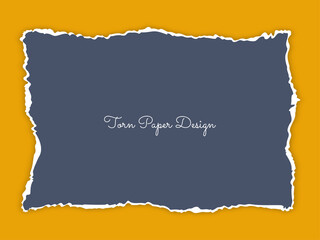 Torn paper piece design background