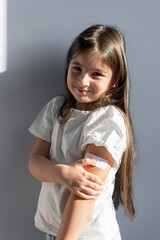 girl after vaccination