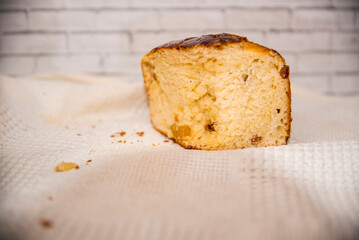 sliced celebratory bread on a white towel