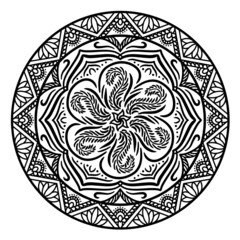 Hand drawn Mandala. Vintage decorative elements