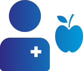 Fototapeta premium Nutritionist icon