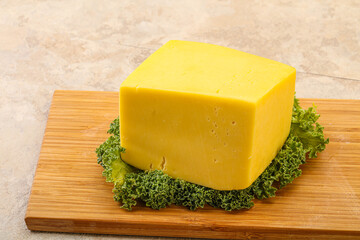 Yellow tilsiter cheese dairy product