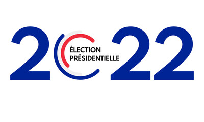 french presidential election 2022, vector banner or social media post template