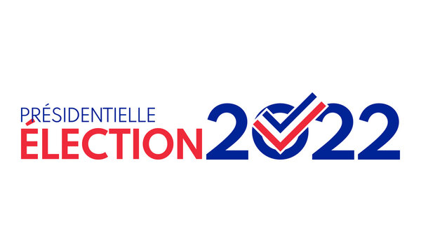 french presidential election 2022, vector banner or social media post template