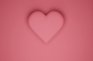 3d scene for Valentine's day. Ideal for package, background, website design