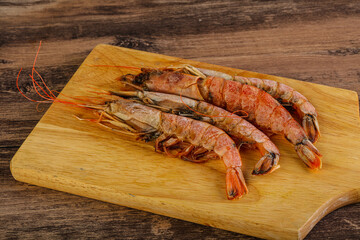 Tasty big Langoustine over the board